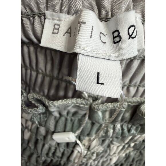 Baltic Born Fabian Jacquard Midi Dress Floral Sage Green Sz L Wedding Guest New - Picture 13 of 16